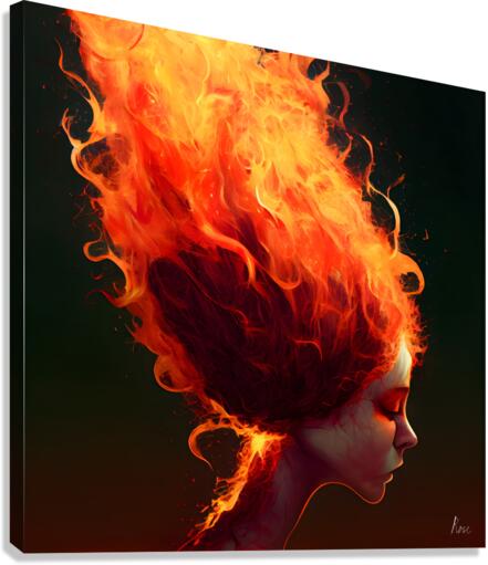 Firey Canvas Print