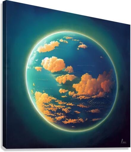 Blue Marble Canvas Print