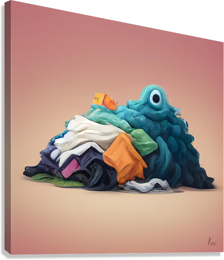 Laundry Monster Canvas Print
