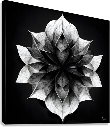 Fractal Rose Canvas Print