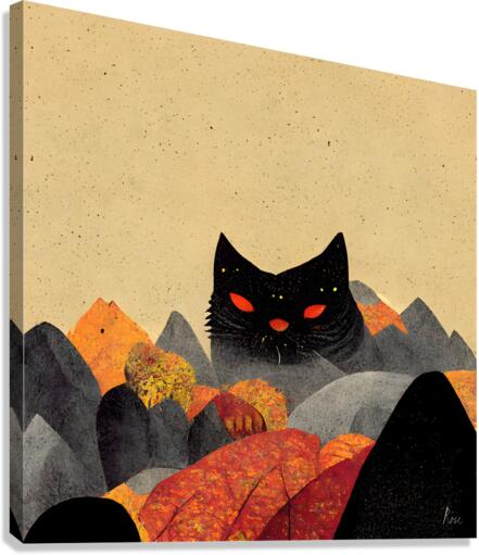 Autumn Cat Canvas Print