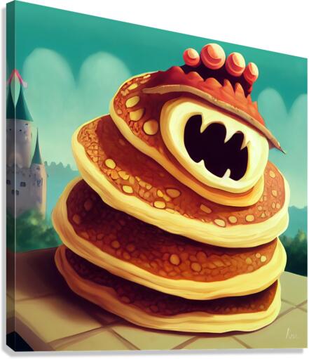 Pancake Monster Canvas Print