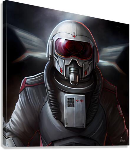 Space Fighter Pilot Canvas Print