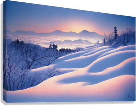 Snowy Pass Canvas Print