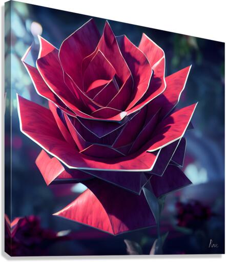 Metal Rose Canvas Print