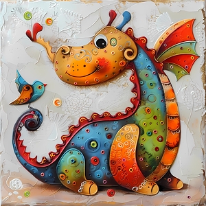 THE DRAGON AND THE LITTLE BIRD