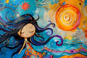 THE GIRL AND THE SUN