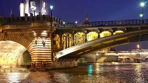 Paris Paris at night under the bridges of Paris