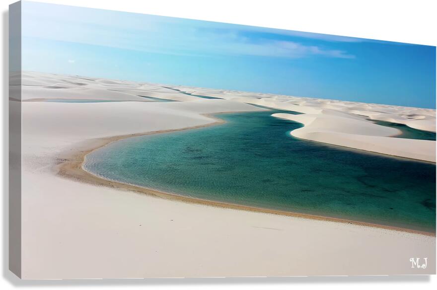 Lencois Maranhenses National Park national park of Brazil located in Maranhao Canvas Print