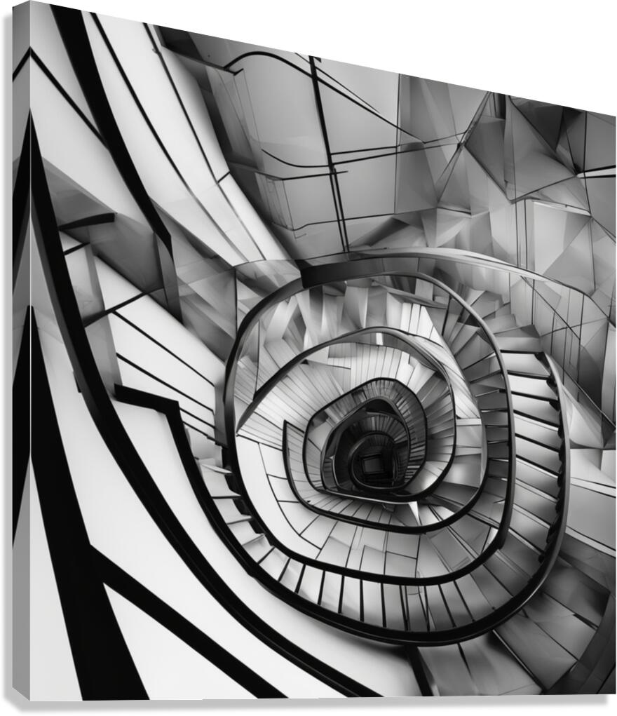 Staircase Geometry ~2 Canvas Print