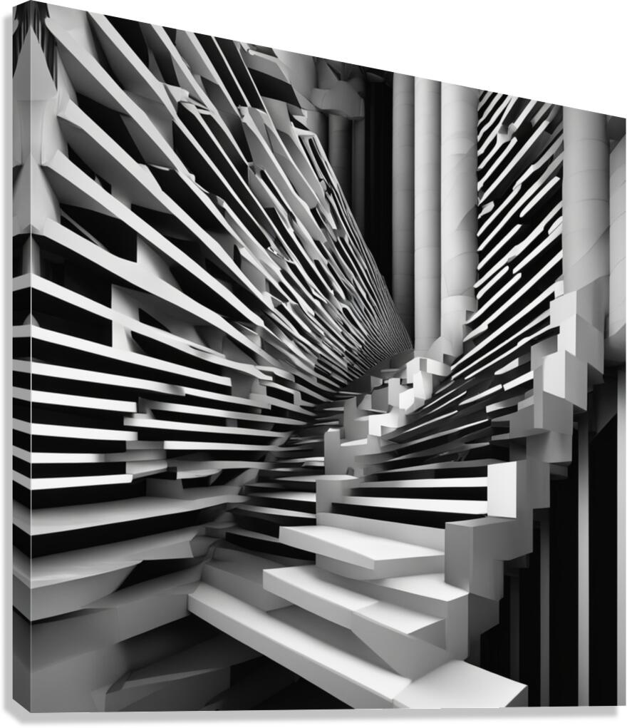Staircase Geometry ~3 Canvas Print