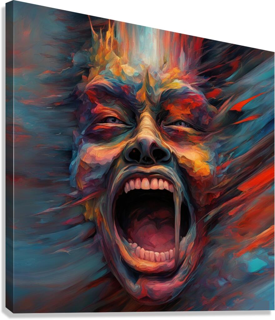 Rage Canvas Print