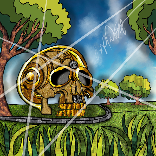 SKULL N DA PARK Print