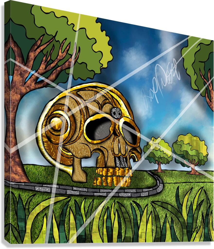 SKULL N DA PARK Canvas Print