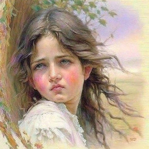 Charming Innocence: A Pretty Little Girl Wall Art