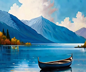 Contours of Nature: Arjuna Lake Masterpiece