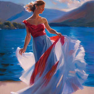 Dancing by the Lake Wall Art