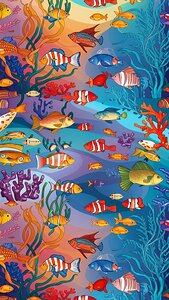 a stunning underwater scene filled with a diverse