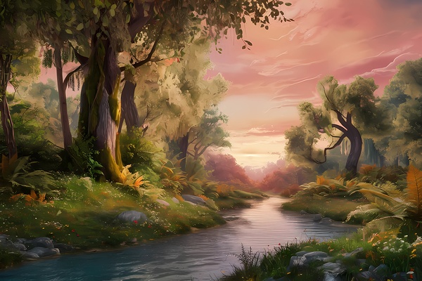  serene and breathtaking natural landscape  by Samir hosny