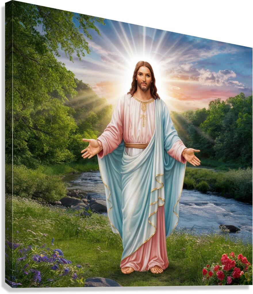 highly detailed 8k image of jesus christ by Samir hosny Wall Art