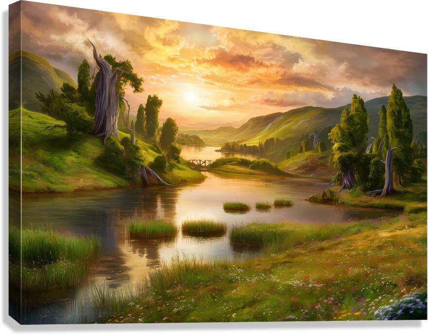 large-scale landscape painting  Canvas Print