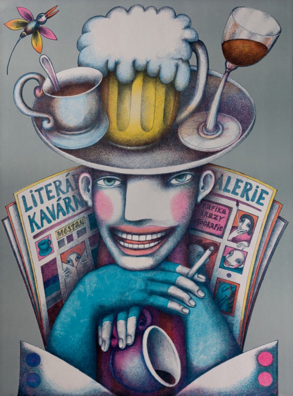 At the Hanging Coffee 1 Print