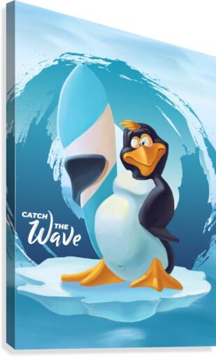 Catch the wave Canvas Print