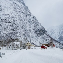 Norway Snowy Village