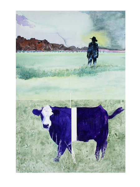 Border Cow Print