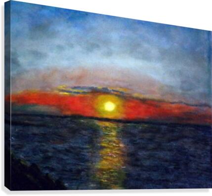 A Perfect Sunset Canvas Print