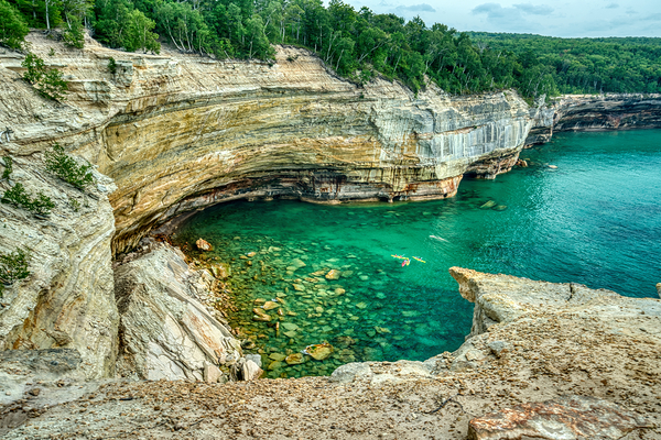 Rowers on Lake on Michigan’s Upper Peninsula by Abellard Photography