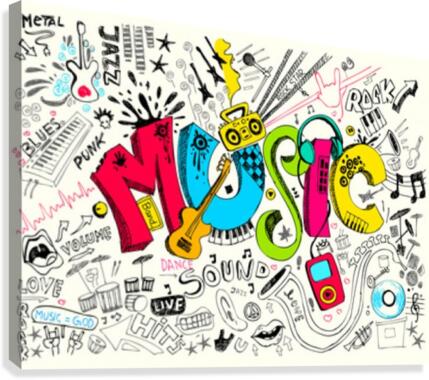 music 4 Canvas Print