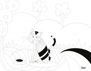 Chat abstrait