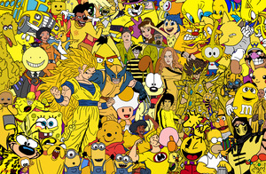 Rassemblement de Personnages Jaune