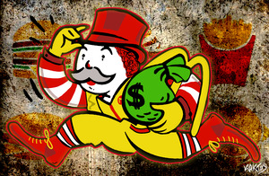 Mr Monopoly Ronald McDonald