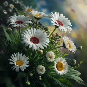 lush floral composition