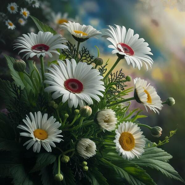 lush floral composition Print