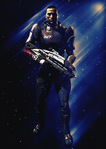 Commander Shepard Mass Effect   Light Heroes