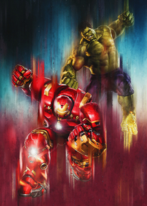 Hulk vs Ironman Fighting