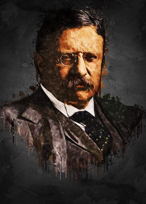 Theodore Roosevelt Paint Print