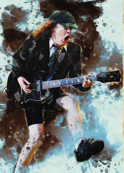 Angus Young Print