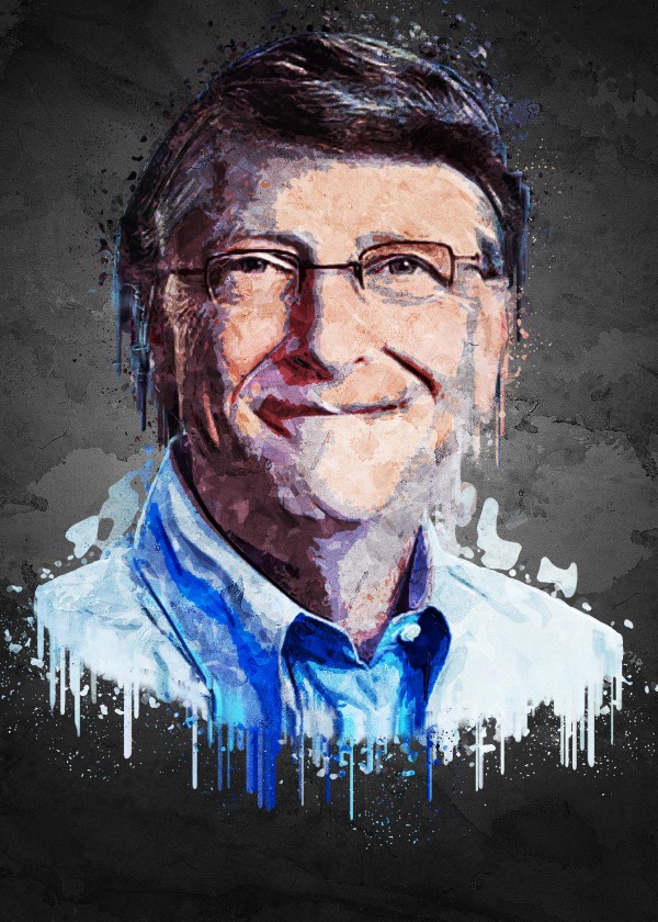 Bill Gates. Print
