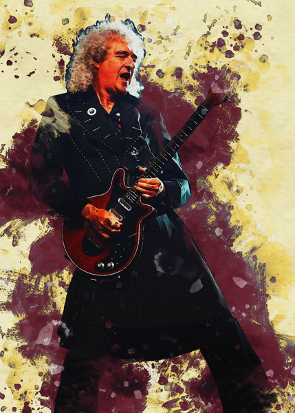 Brian May 2 Print