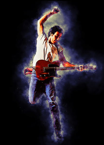 Bruce Springsteen jump Print