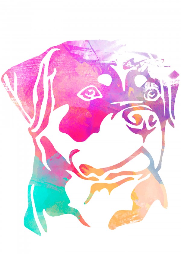 Buldogs head Print