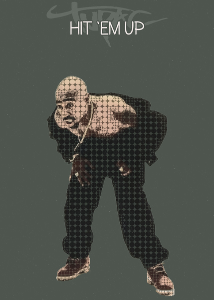 Hit  Em Up    2Pac Print