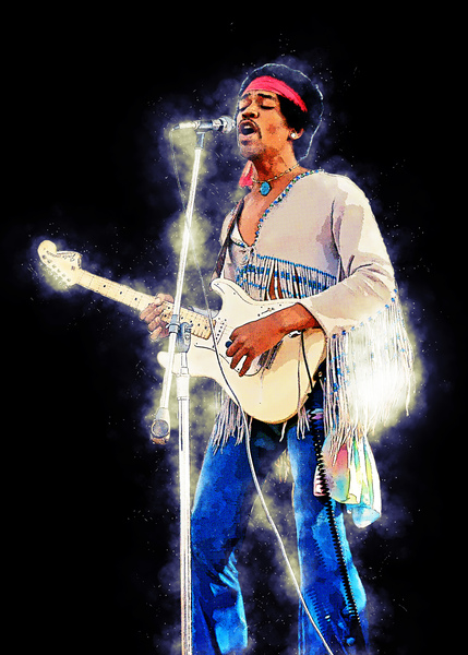Jimi Hendrix 2 Print