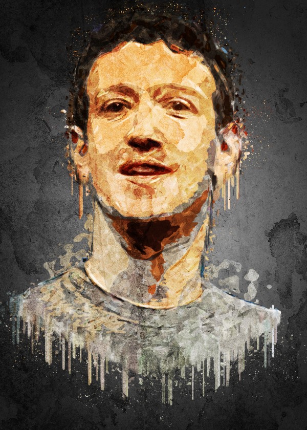 Mark Zuckerberg. Print