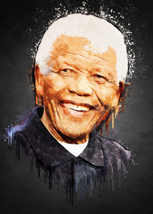 Nelson Mandela. Print