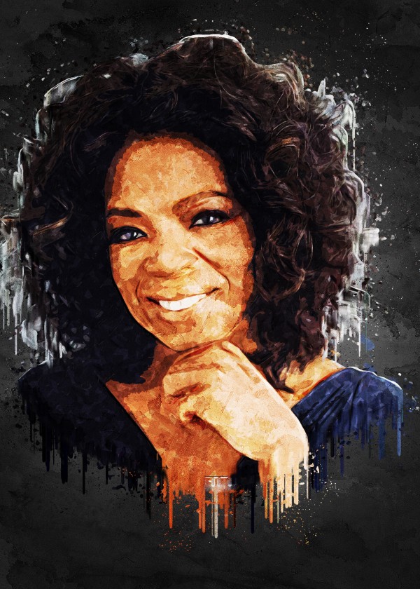 Oprah Winfrey. Print
